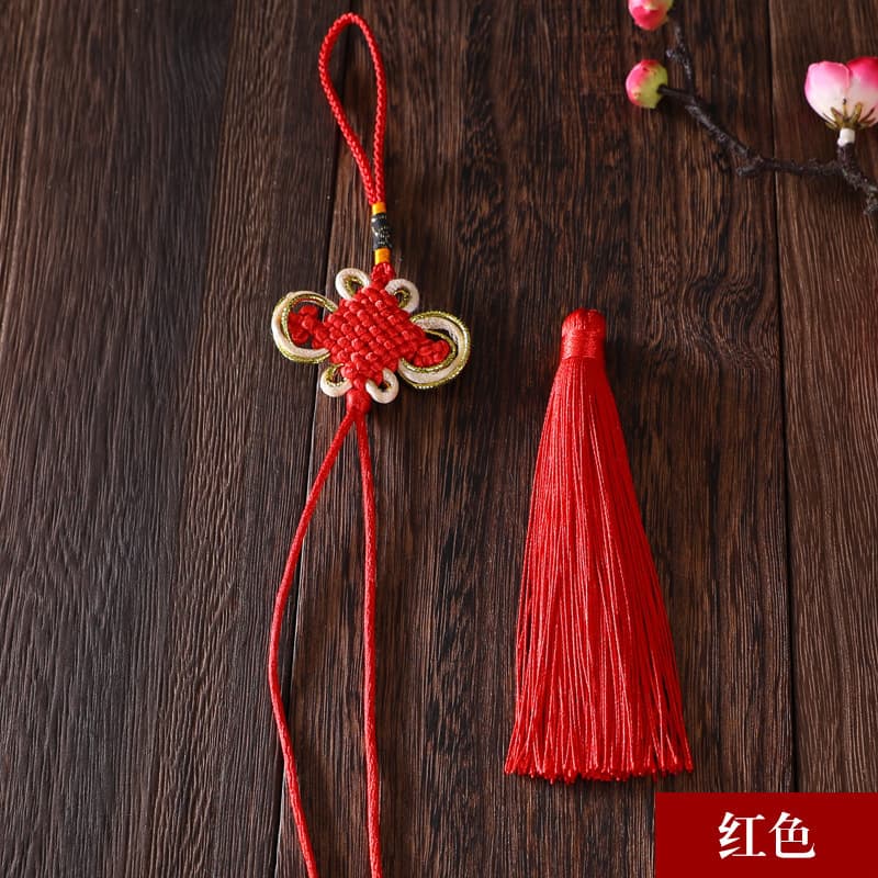 Premium 8-pan gold-edged Chinese knot, small 8-pan gold thread knot, handmade gold-edged bow knot.