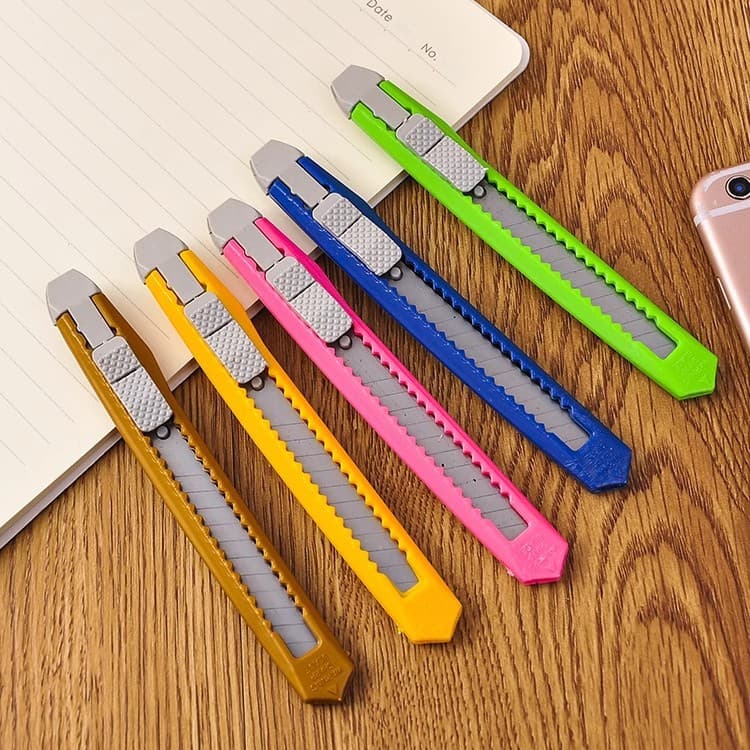 Small Utility Knife, Stainless Steel Wallpaper Cutter, Express Unboxing Knife, Colored Portable Knife, Student Utility Knife, Paper Cutter