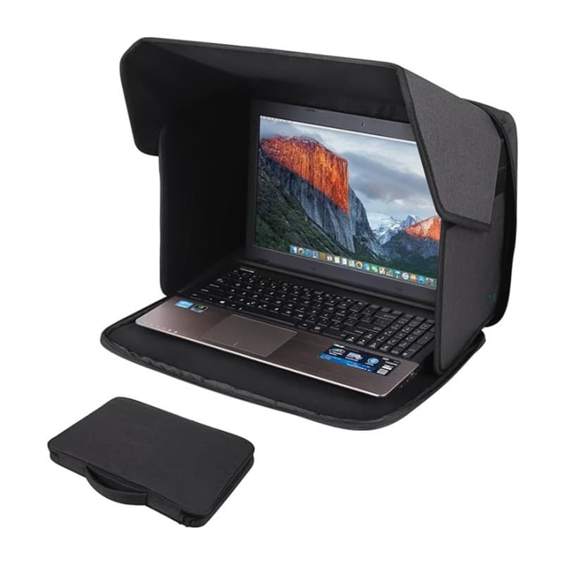 New Laptop Sun Shade Anti-Glare Privacy Screen Cover Laptop Sunshade Bag