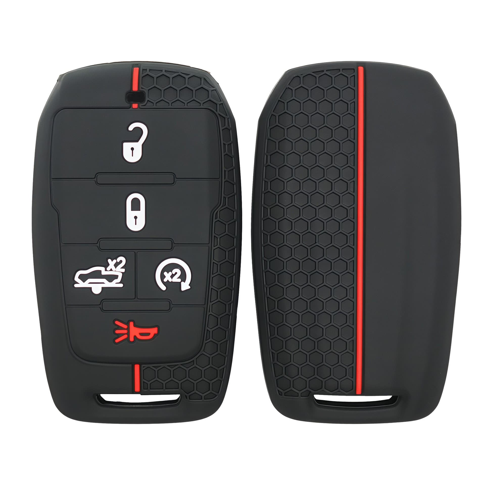 Silicone Key Case Cover for Dodge 5-Button Ram Key, Chrysler RAM1900