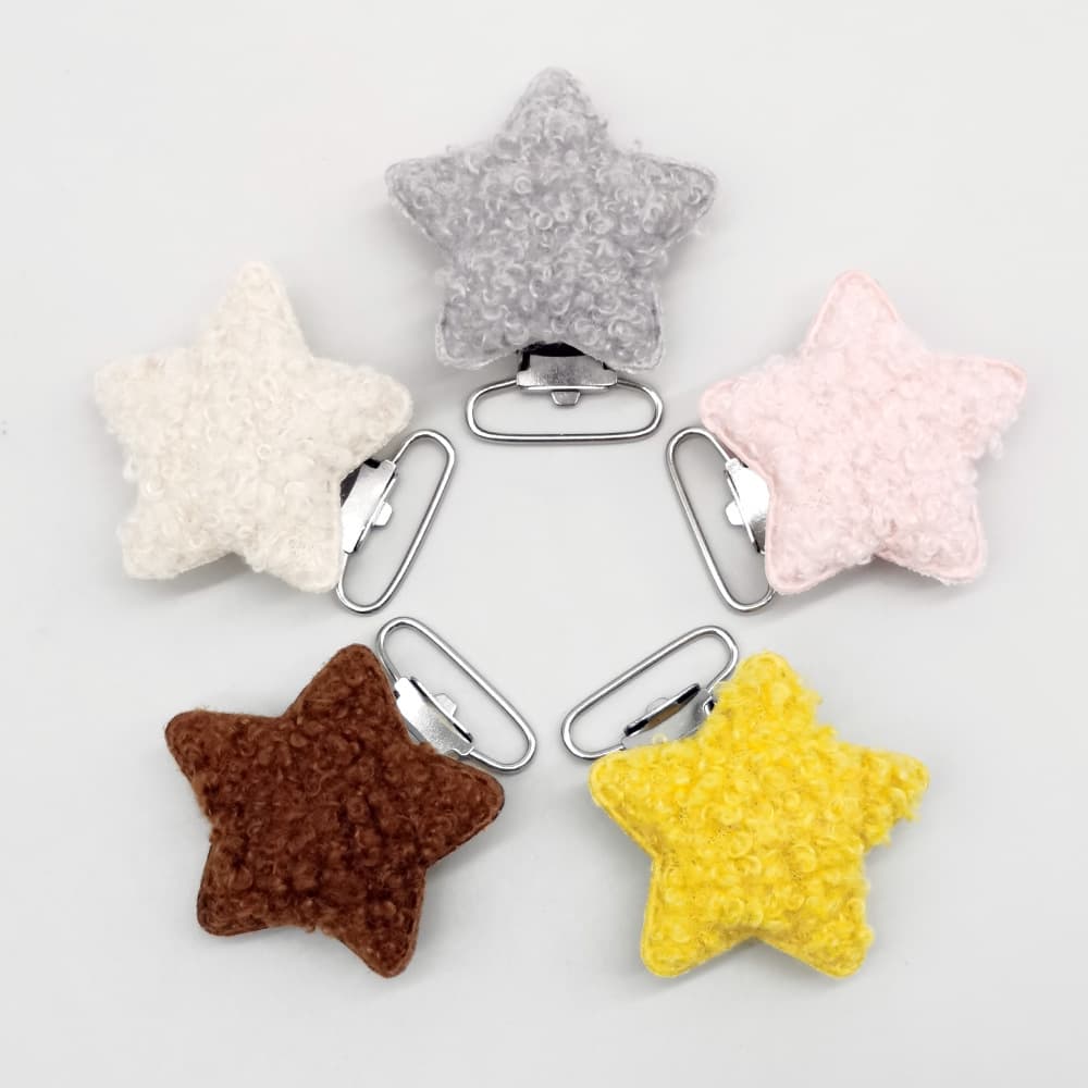 New Cross-Border Baby Pacifier Clip, Creative DIY Five-Point Star Teether Pacifier Chain Anti-Drop Accessory
