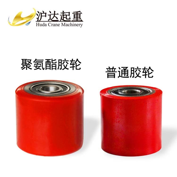 70*80 Forklift Wheel Steel Wheel PU Rubber Wheel Pallet Truck Nylon Wheel Turtle Cart Polyurethane Universal Caster 5