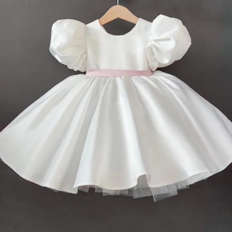 Children's Dress Princess Dress Flower Girl Wedding Little Girl Piano Performance Costume 2026 New Model First Birthday Girl