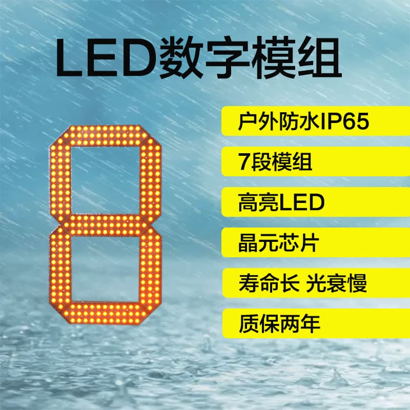 Source manufacturer 15-inch LED waterproof digital module LED digital screen LED price tag digital module