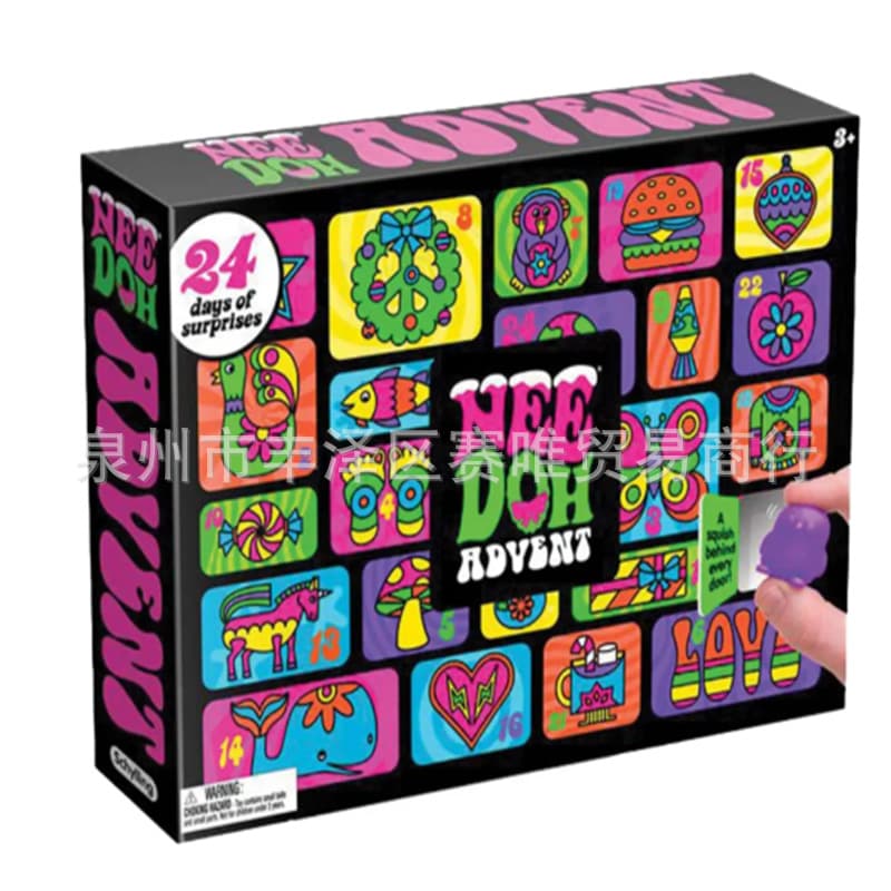 Schylling Nee Doh Squishy Advent Calendar Soft Christmas Advent Calendar