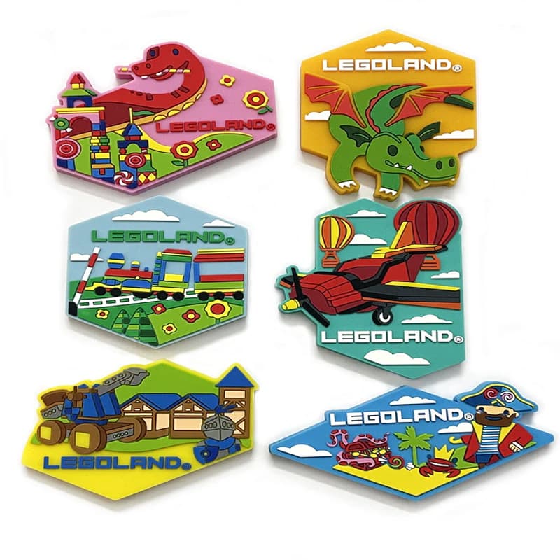 Custom PVC English Letter Fridge Magnet City Soft Rubber Cartoon 3D Magnetic Sticker Personalized Student Message Board Sticker