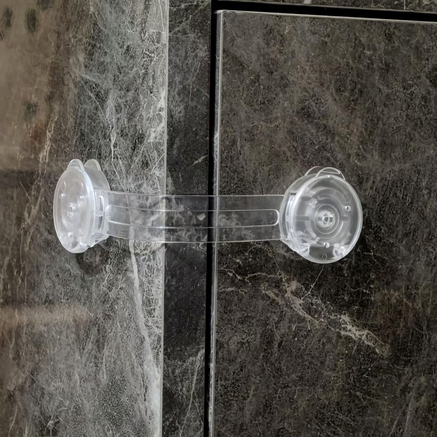 Cross-Border Children Transparent Safety Lock Anti-Pinch Extended Drawer Lock Cabinet Door Lock Refrigerator Lock Transparent Double Opening Lock