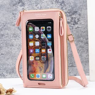 2022 Touchscreen Phone Bag Women Crossbody Anti-Theft Multifunctional Single Shoulder Transparent Mini Wallet Phone Pouch
