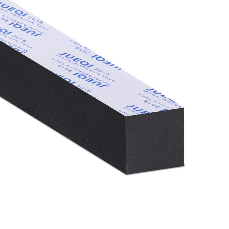 Black Thickened Foam Rubber Adhesive Strip for Door Bottom and Window Waterproofing, Soundproofing, Impact Protection, Gap Filling Strip