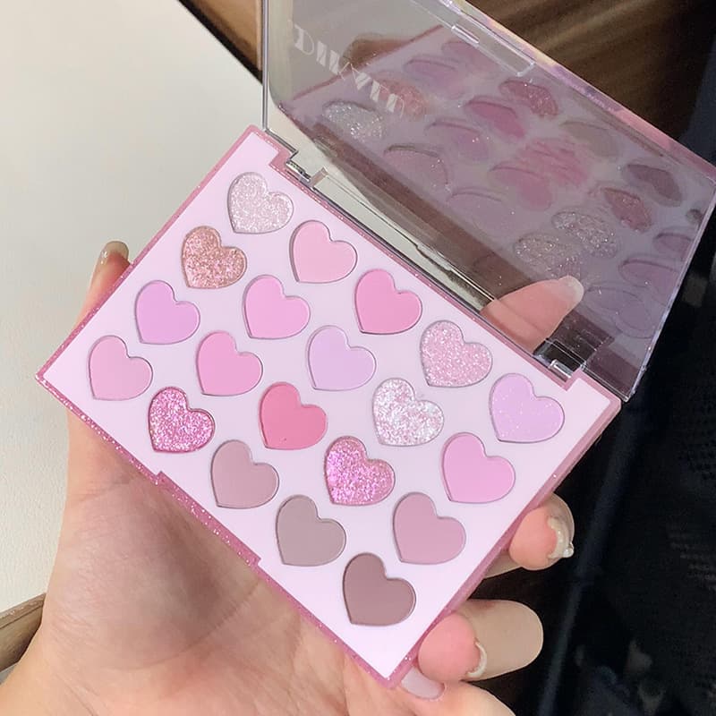DIKALU Sweetheart 20-Color Eyeshadow Children's Day Stage Makeup Palette Spring Love Eyeshadow Palette