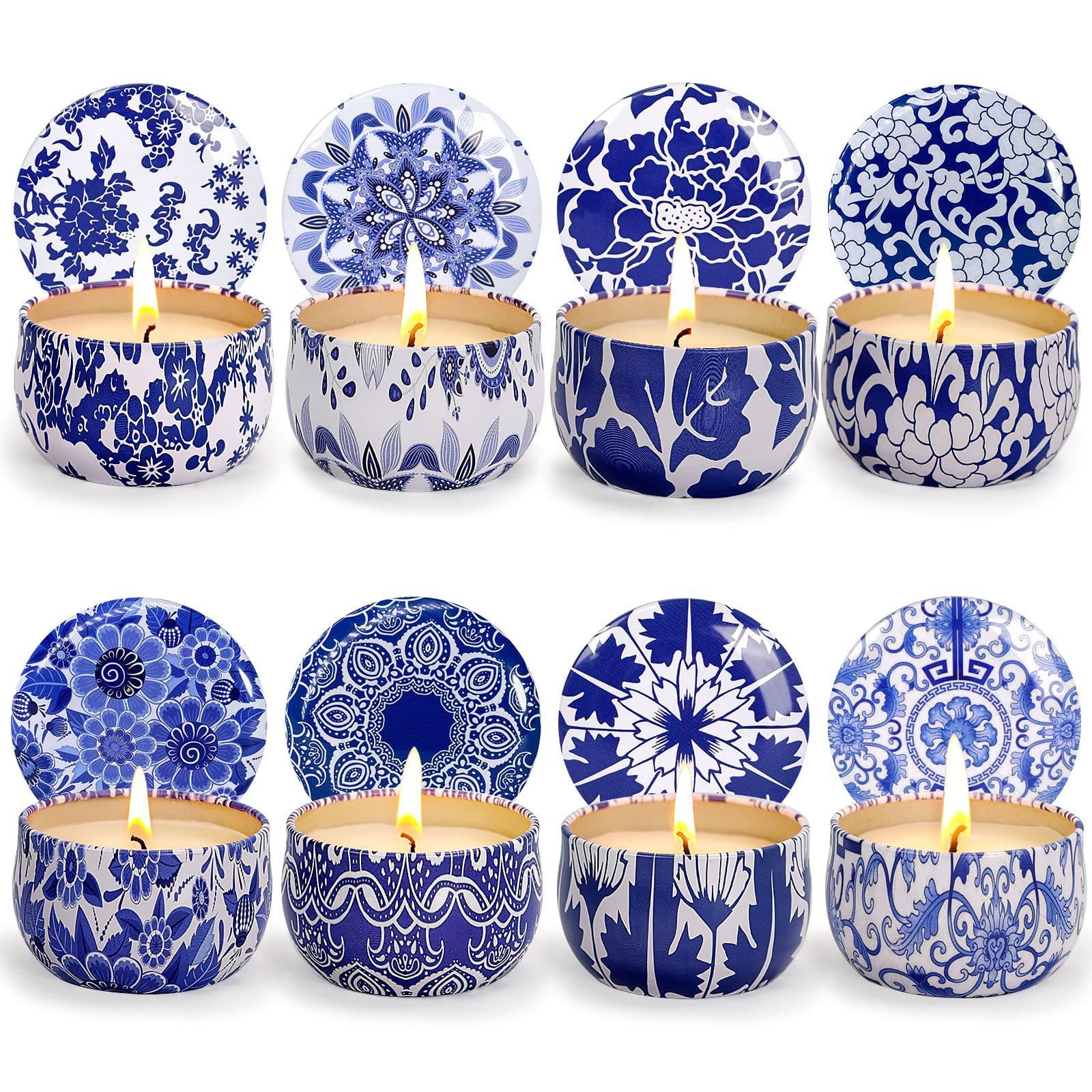 Scented candle gift box set, soy wax travel jar candle, home decoration, Christmas gift, souvenir
