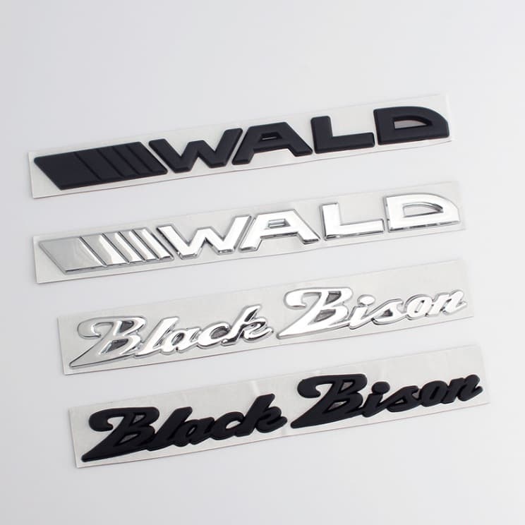 Suitable for BMW Mercedes-Benz car sticker wald black bison rear logo modified extreme bison logo