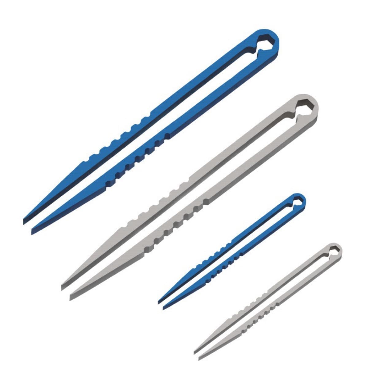 Outdoor EDC Mini Lightweight Compact Titanium Alloy TC4 Tweezers CNC Machined Clip Portable
