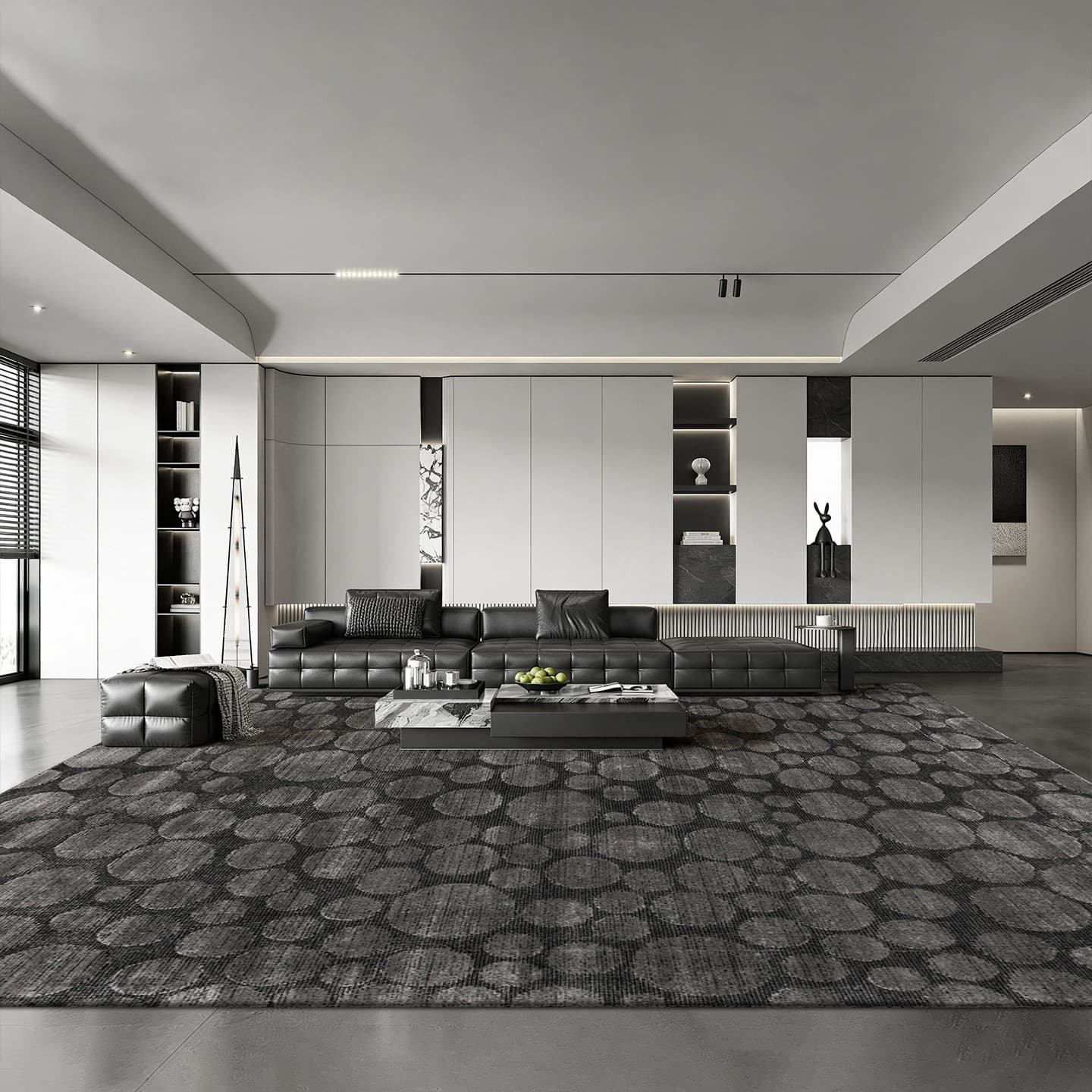 Indian Original Imported Wool Premium Handmade Rug for Living Room Italian Light Luxury Villa Hall Bedroom Tencel Carpet