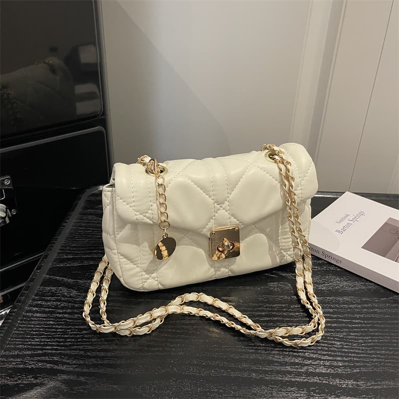 2026 Summer Light Luxury Minimalist High-Quality Single-Shoulder Lightweight Bag Small Square Bag Fashionable Versatile Chanel-Style Influencer Bag
