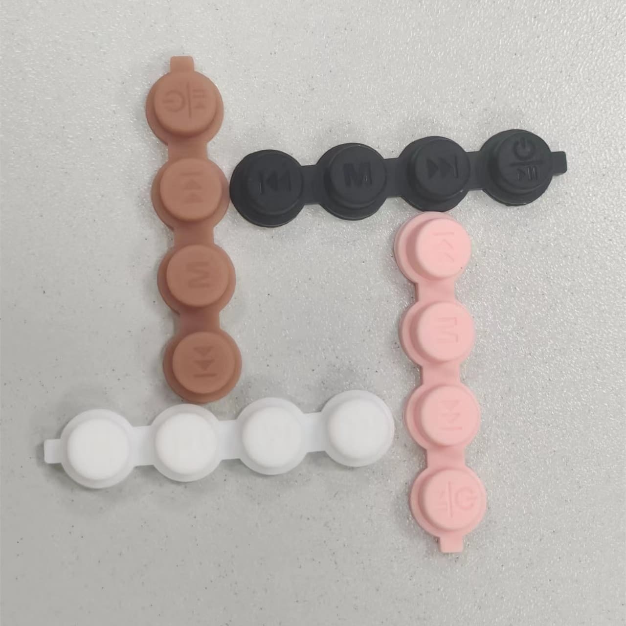 Multi-color bluetooth silicone keys music player silicone keys large favorably free sample