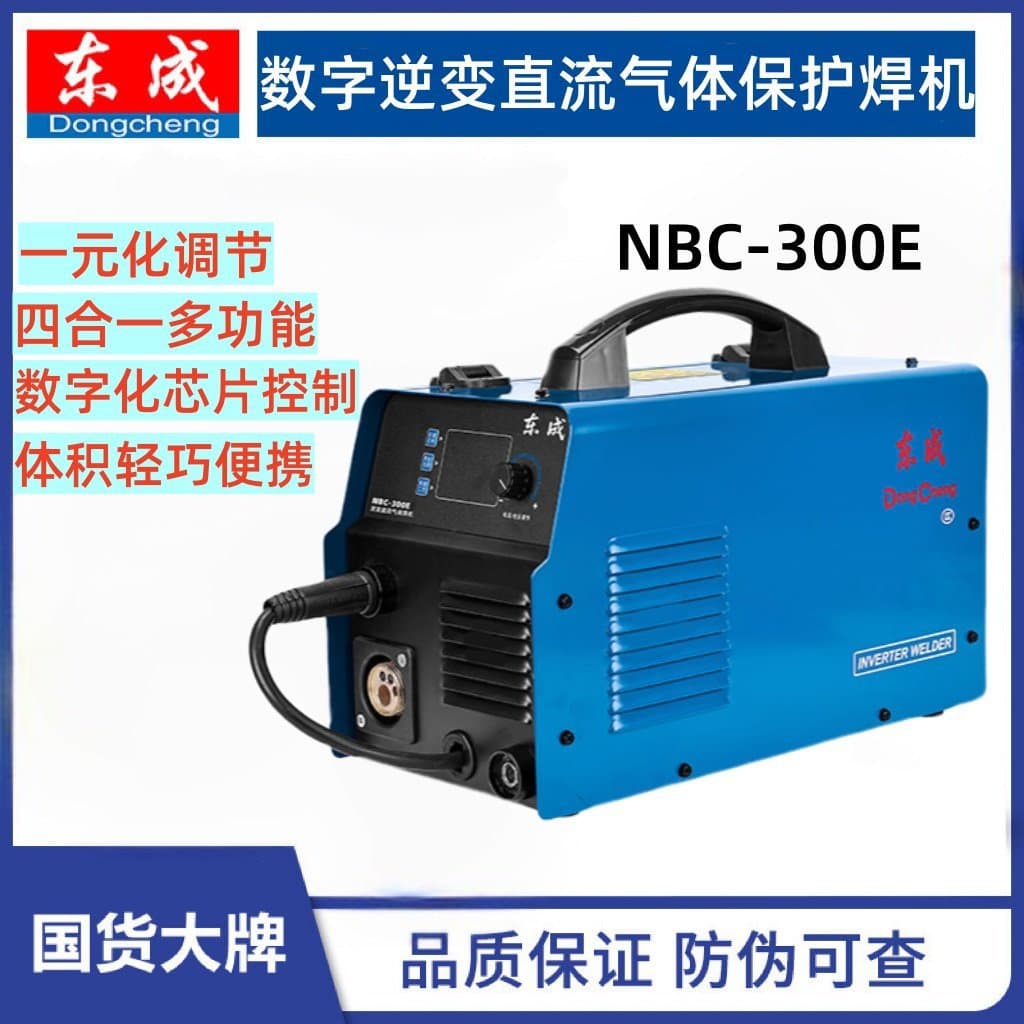 Dongcheng NBC-300E/250E digital inverter DC gas shielded welding machine 220V multifunctional small portable