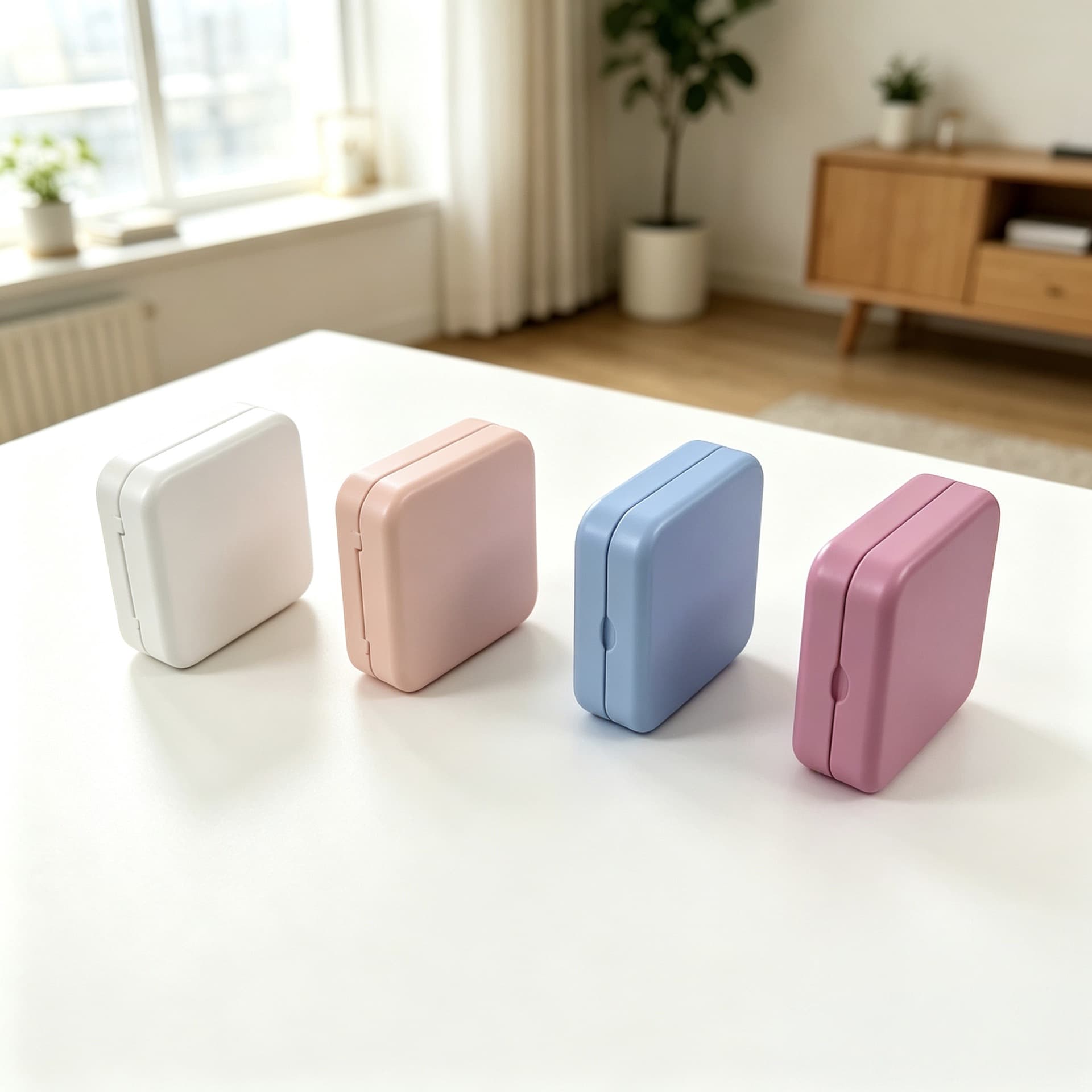 Mini Square Flip-Top Tin Box for Candy and Food Packaging, Home Small Item Storage, Portable Square Case