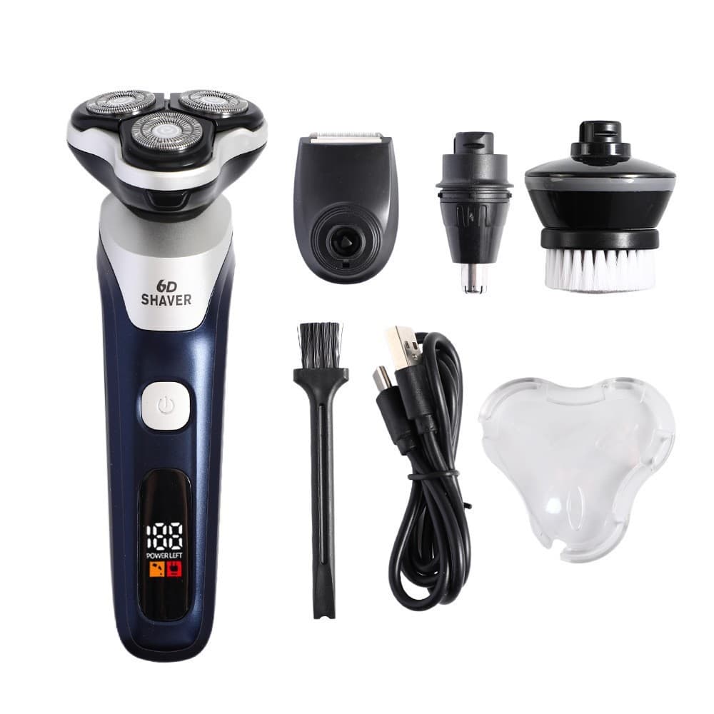 New Cross-border 918 Electric Shaver Full Body Washable Digital Display Three-in-One Razor USB Charging Beard Trimmer