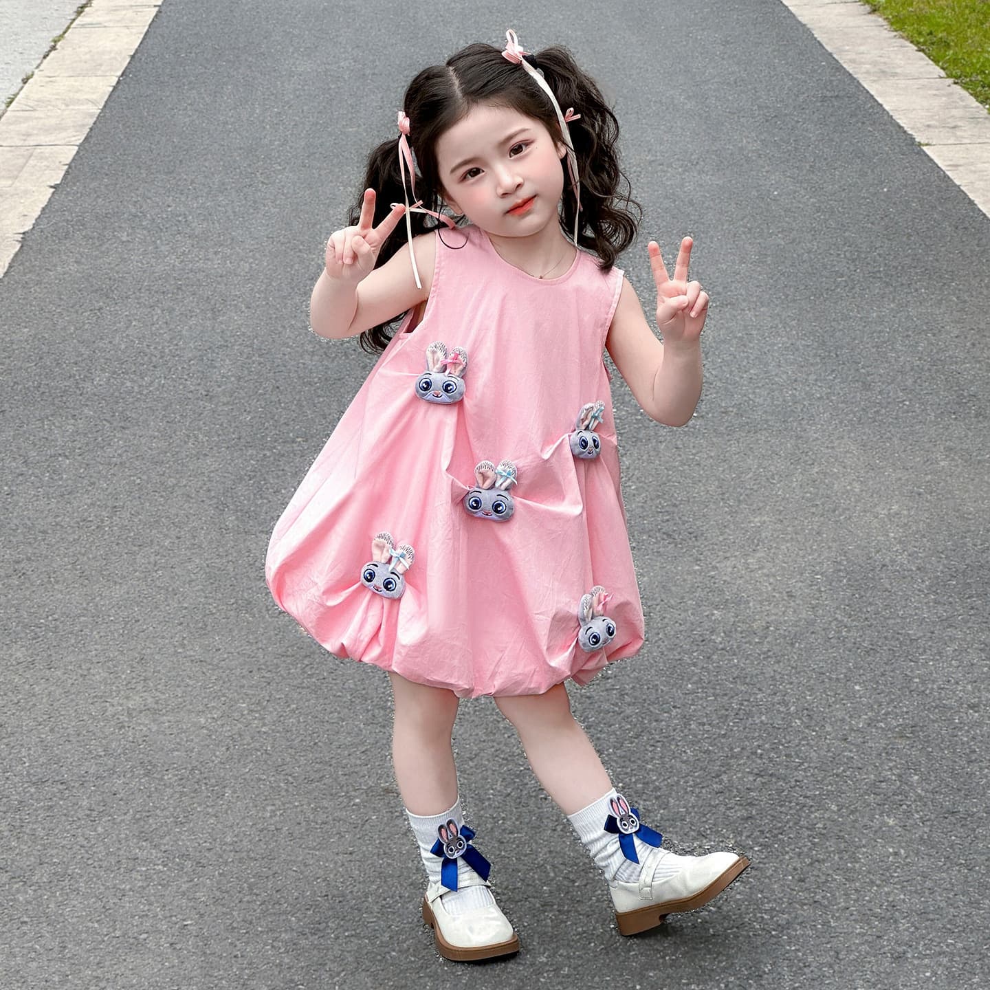 Girls Summer Dress Children Sleeveless Vest Bubble Skirt 2026 New Fashionable Baby Princess Dress