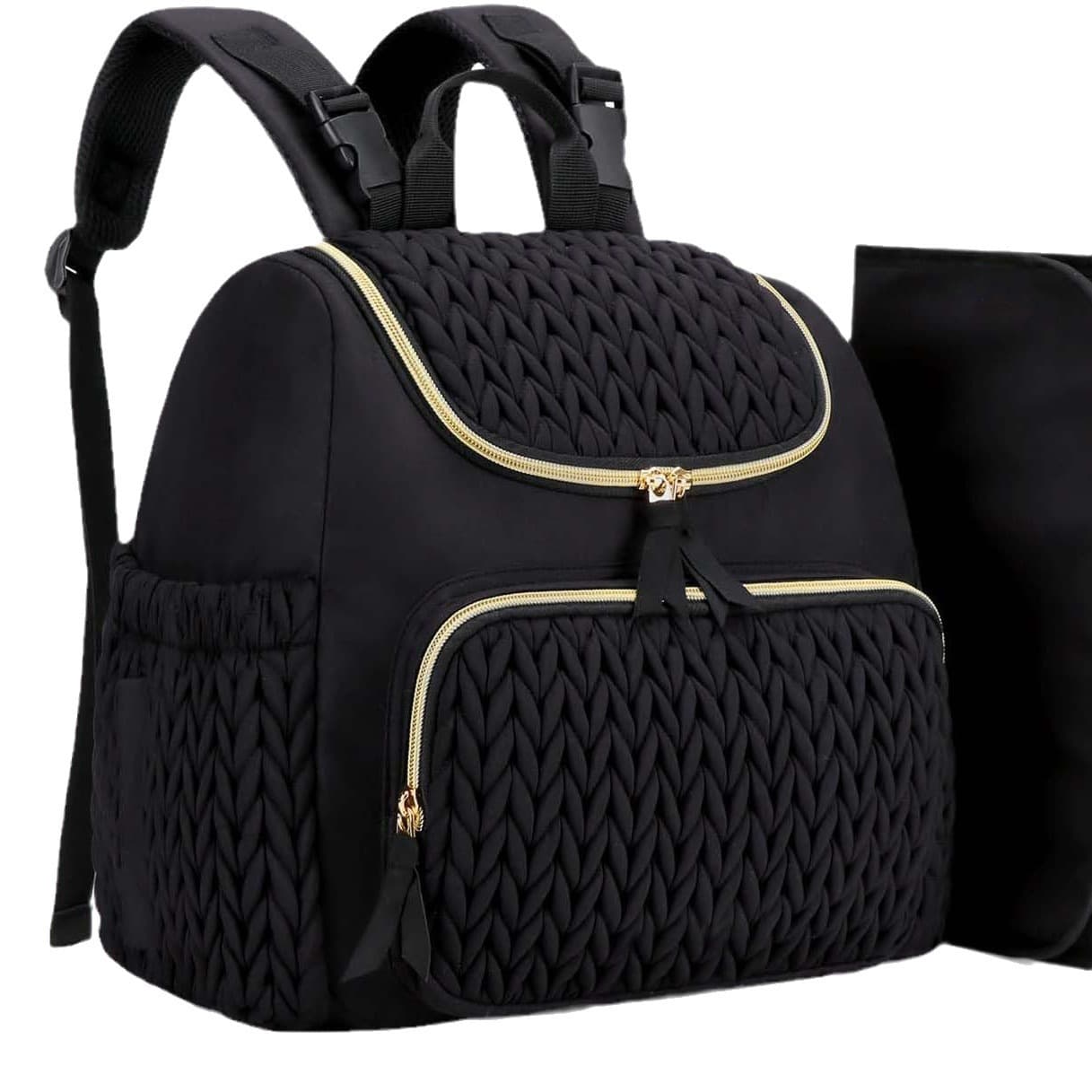 Factory Custom New Mom Bag High-End Embroidered Maternity Backpack Cross-Border Bestseller Nylon Diaper Backpack Manufacturer