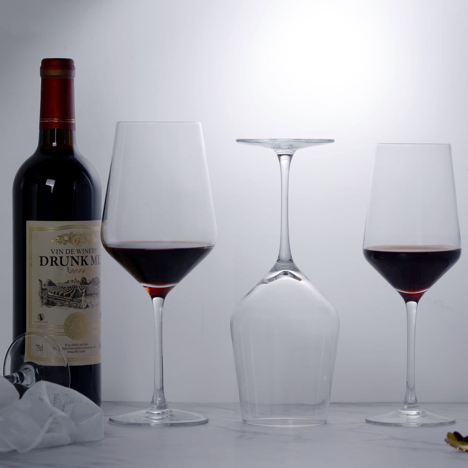 Glass Red Wine Glass Champagne Glass Nordic European Burgundy High-End Set Luxury Premium Cup for Restaurant