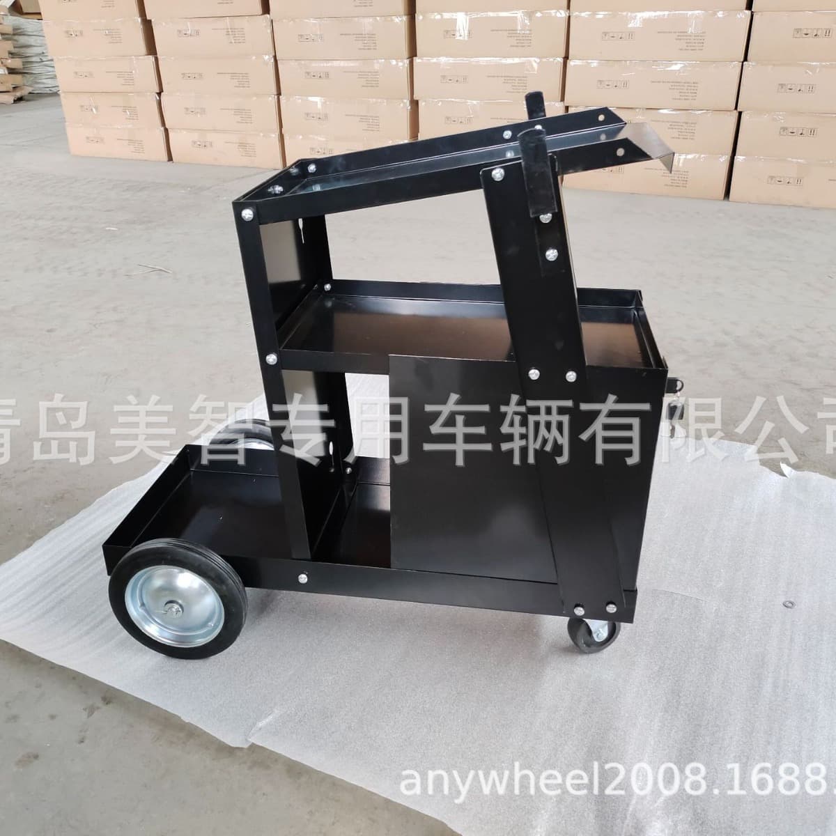 Welding Cart, Multi-Layer with Drawers, Can Hold Accessories and Tools, Iron Cart