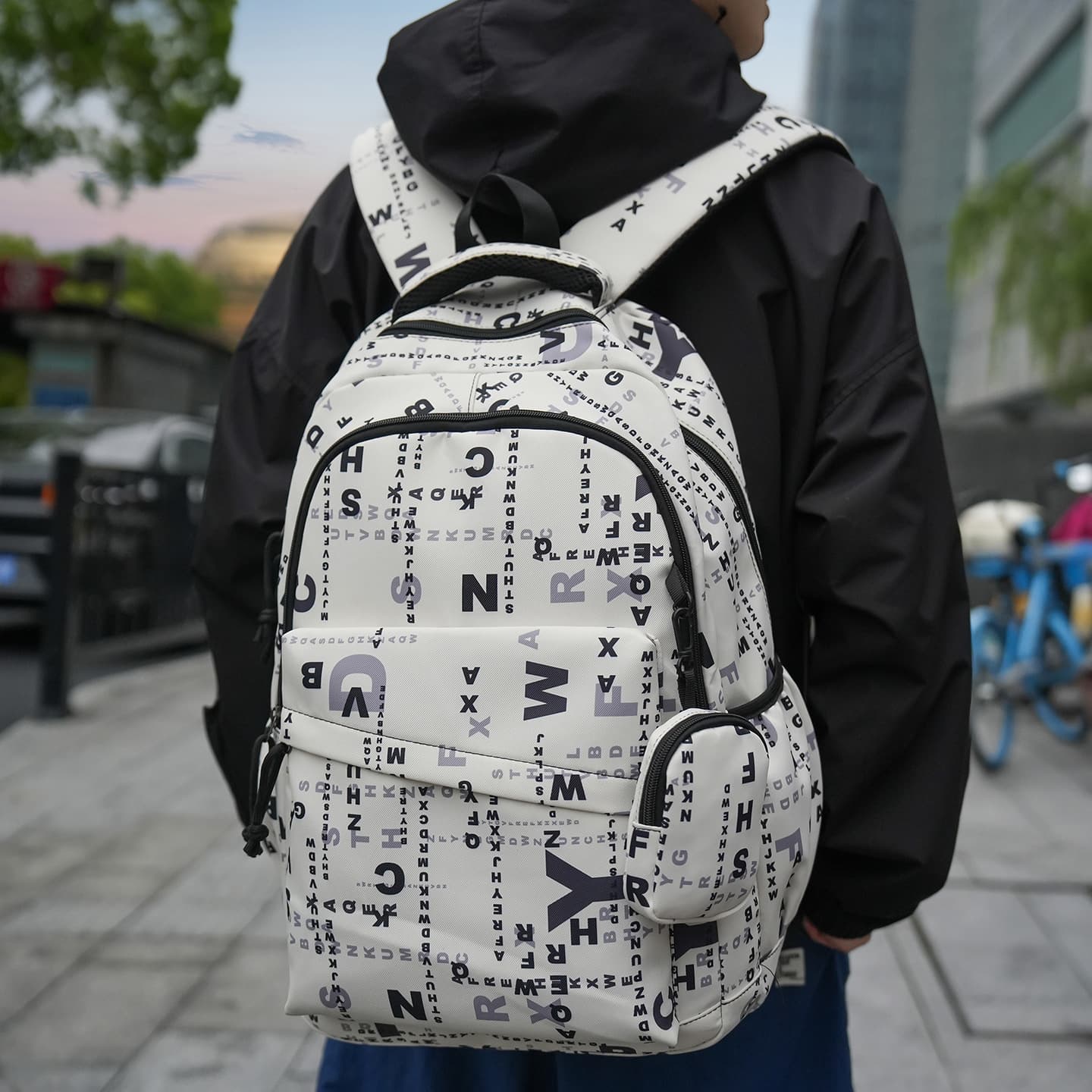2026 New Trendy Korean-Style Large-Capacity School Bag Casual Travel Outdoor Couple Backpack