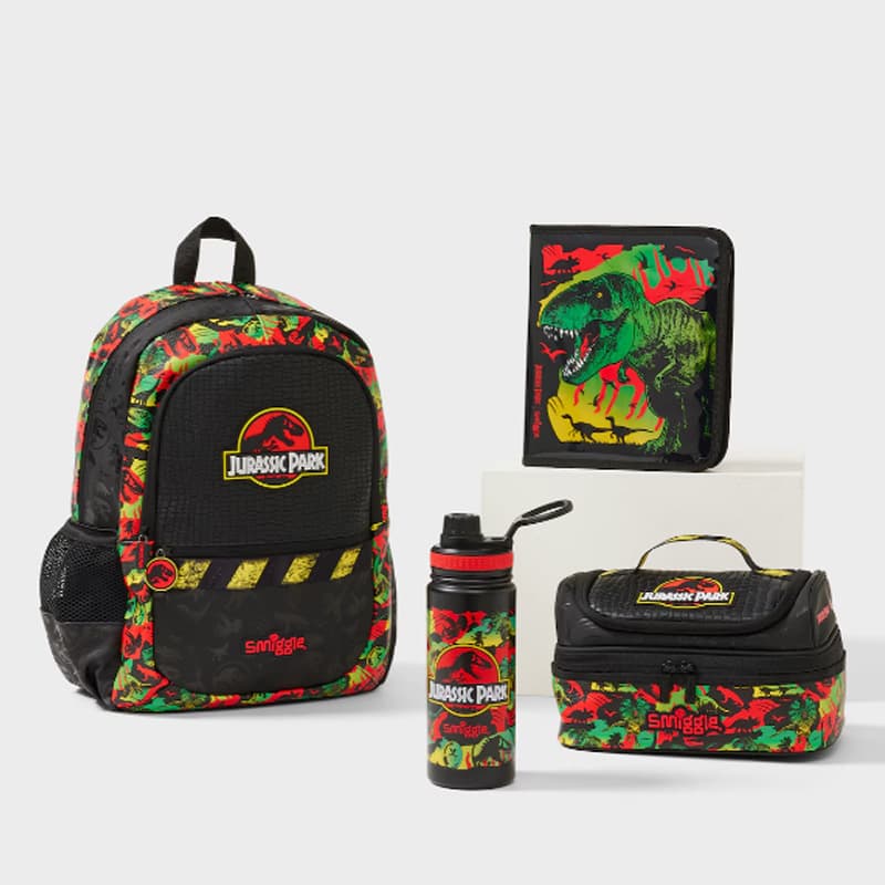 Australian Smiggle Dinosaur Large Cartoon Backpack for Kids, Casual Backpack for Primary and Secondary School Students