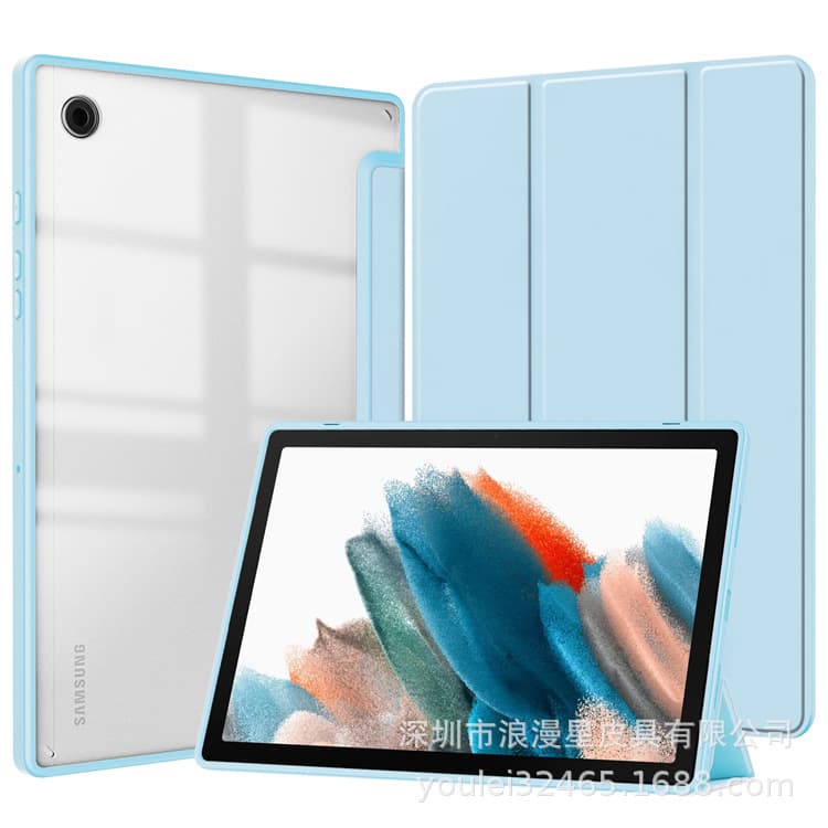 Suitable for Samsung Tab S10+ Tablet Protective Case A11/A9 Plus Transparent Acrylic S11/S8/S9 Anti-Fall