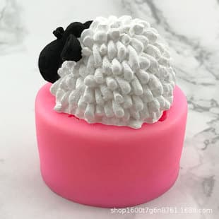 3D Lamb Head Silicone Mold Cartoon Sheep Head Scented Candle DIY Mold, Aroma Stone, Handmade Soap Mold