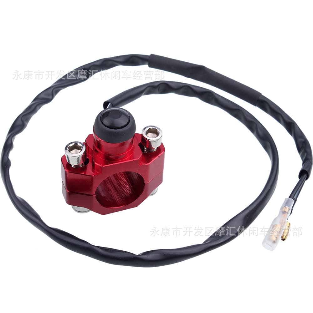 Moto Cross ATV Sand Cart CNC Aluminum Alloy Emergency Kill Switch Stop Ignition Start Switch with Base