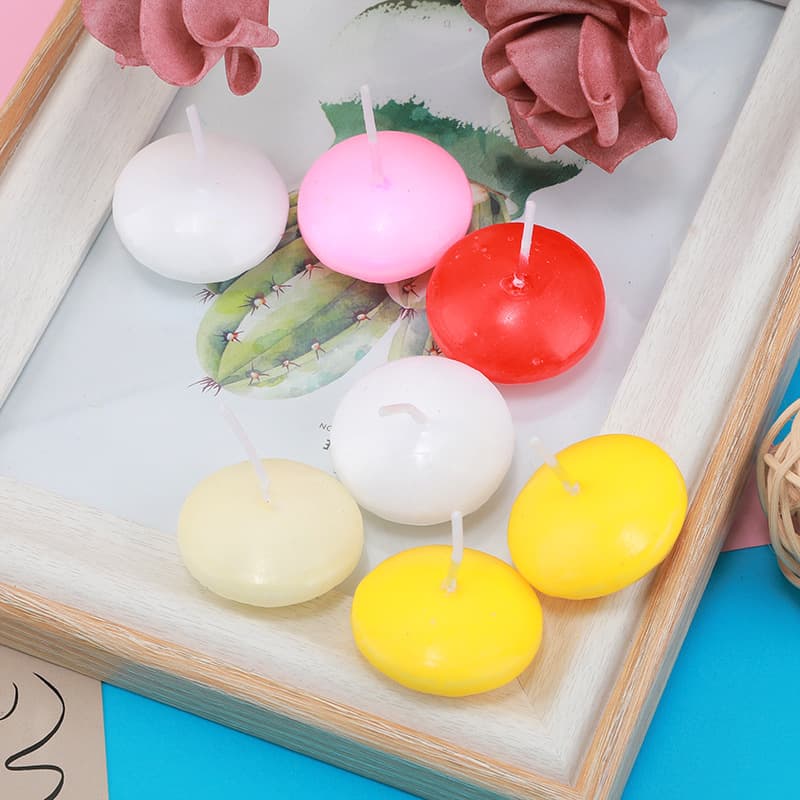 Floating water candles scented floating water balls, wedding hotel candles floating wax tea lights.