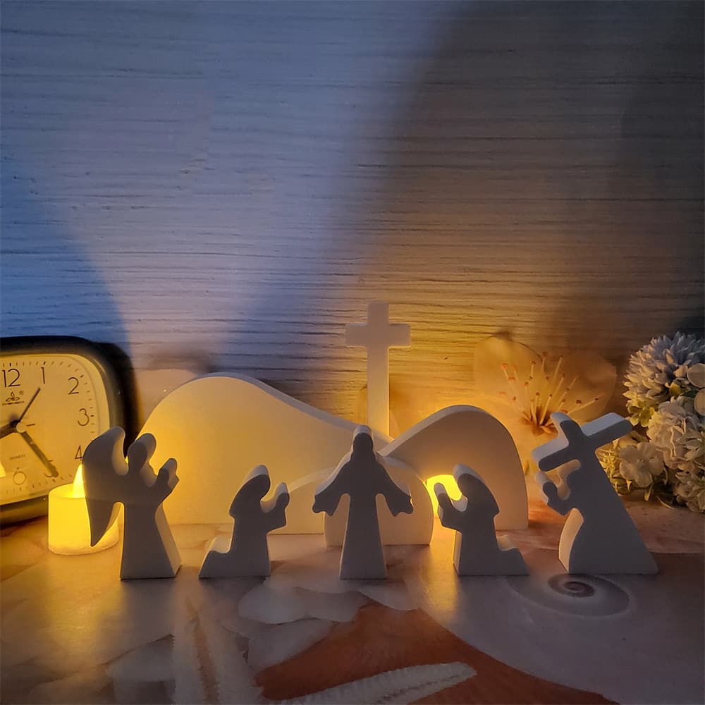 S0702 S0703 Resurrection Decorative Cement Plaster Silicone Mold DIY Silicone Mold