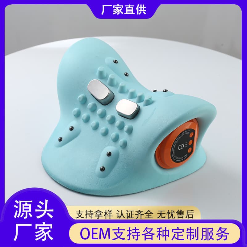 Multifunctional EMS Heat Compress Pulse Shoulder and Neck Massage Pillow Portable Car Home Electric Kneading Neck New Massager