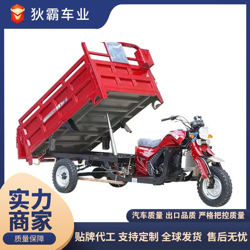 New Zongshen Hanwei Three-Wheel Dump Truck Strong Power Gasoline Three-Wheel Motorcycle Fuel Three-Wheeler