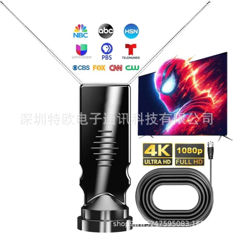 Amazon Clear TV Premium HD TV Signal Booster HD Digital Indoor TV Antenna.