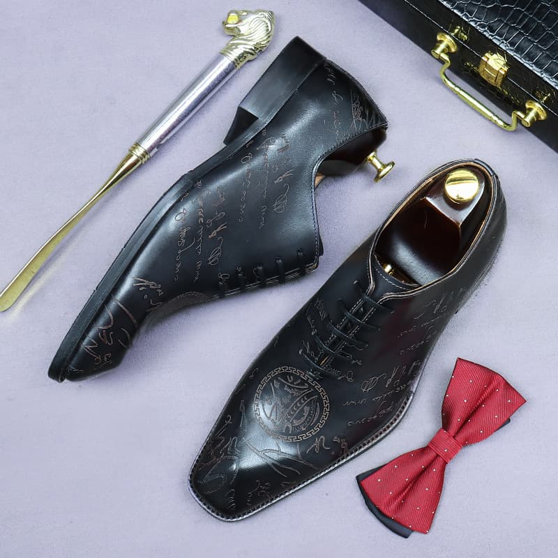 [Big Sale] Genuine Full-Grain Leather Oxford Men's Formal Business Dress Shoes
