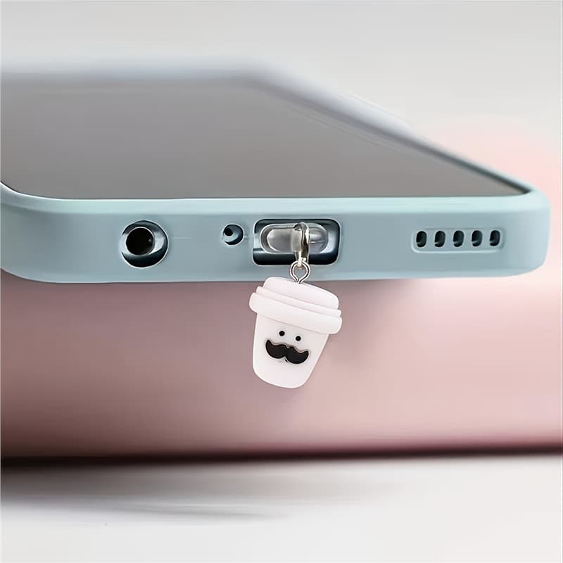 New Cross-Border Acrylic Flat Mustache Cup Dust Plug