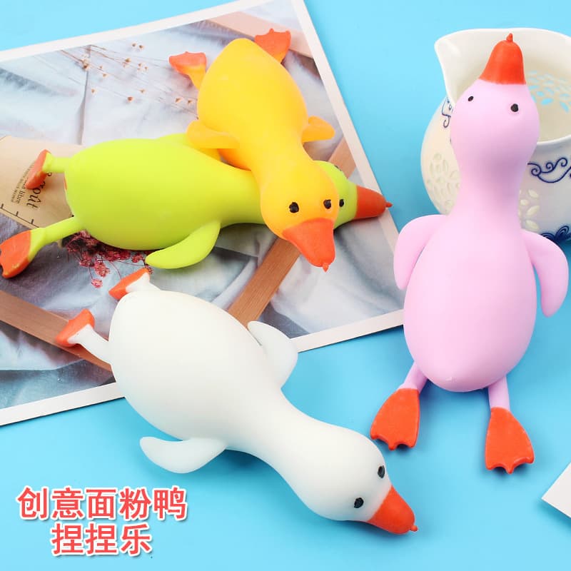Cute Squeeze Duck Stress Relief Toy Silly Duck Funny Gadget for Kids Yellow Duck Adult Decompression Toy