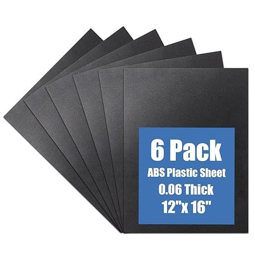 ABS plastic sheets with high flexibility, impact strength, and tensile properties, suitable for home decoration, crafts, and DIY plastic materials.