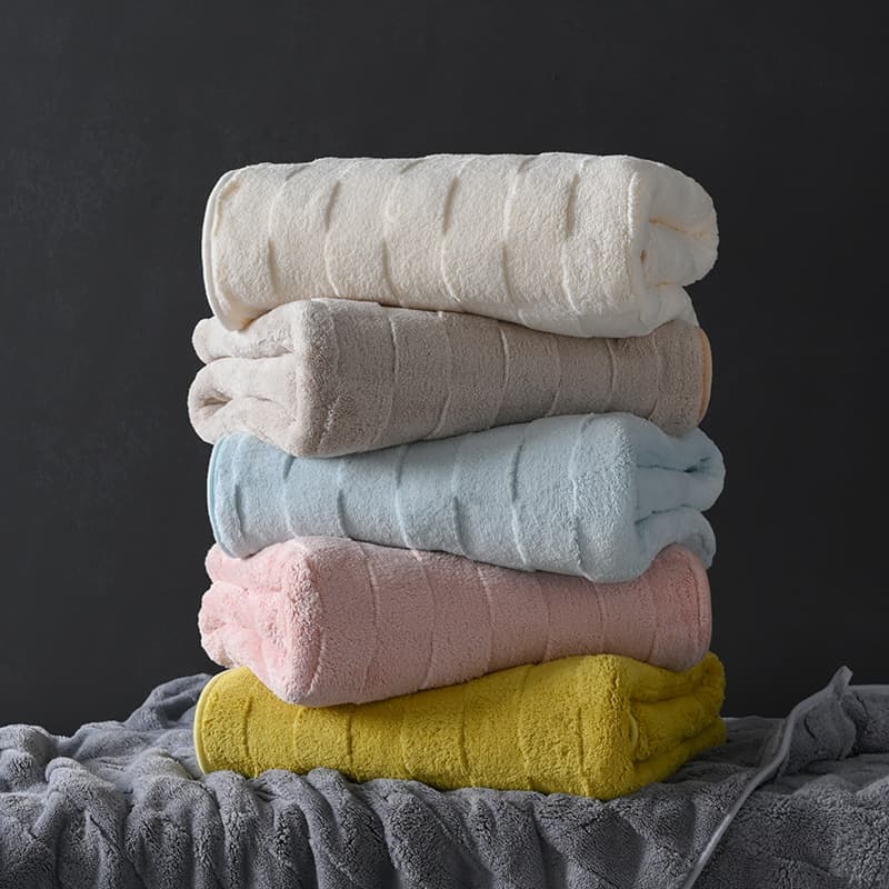 New Coral Velour Towel, Quick-Dry, Thickened, for Bathing and Face Washing, Adult, Gaoyang Gift Bath Towel, Wholesale Custom