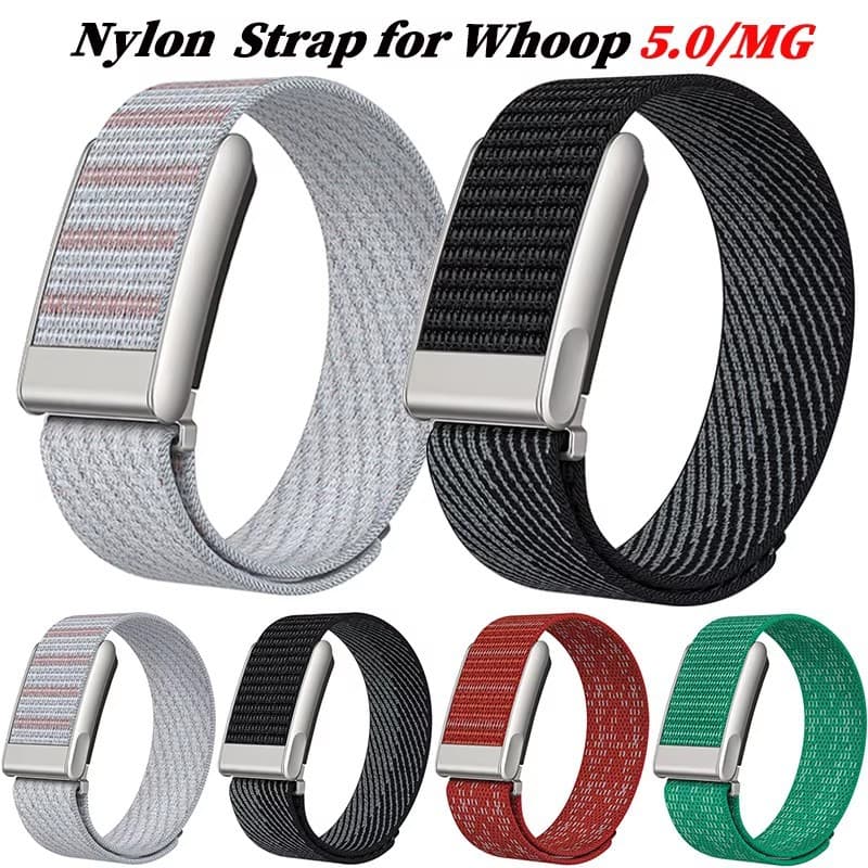 Compatible with Whoop 5.0 Nylon Loop Band WHOOP 5.0 one peak MG Loop Hook and Loop Wristband