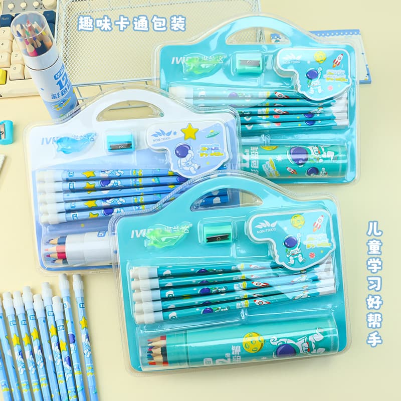Astronaut Dinosaur Cute Cartoon Pencil Set Small Gift Reward Children's Primary School Special 2B Pencil Wholesale