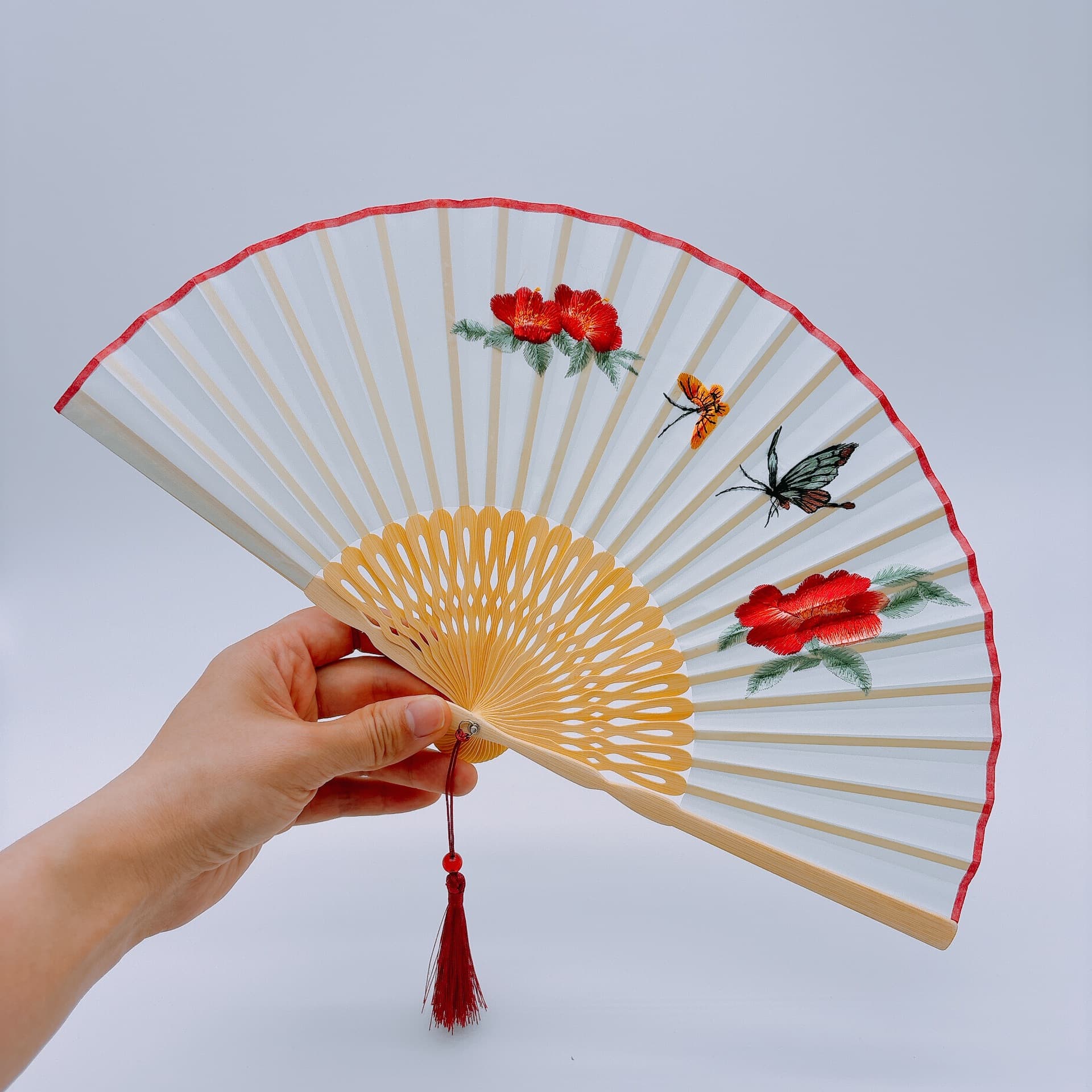 [Suzhou Embroidery Folding Fan] 2026 New Style Embroidery Folding Fan, Embroidered Fan, Vintage Style Fan, Chinese Style Women's Folding Fan