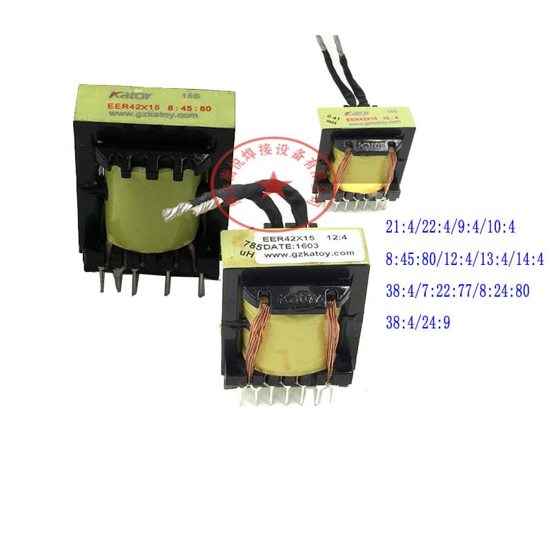 EER42x15 Main Welding Machine Transformer 22:4/21:4 Arc Starting Board High-Frequency Transformer for MOS Tube Welder