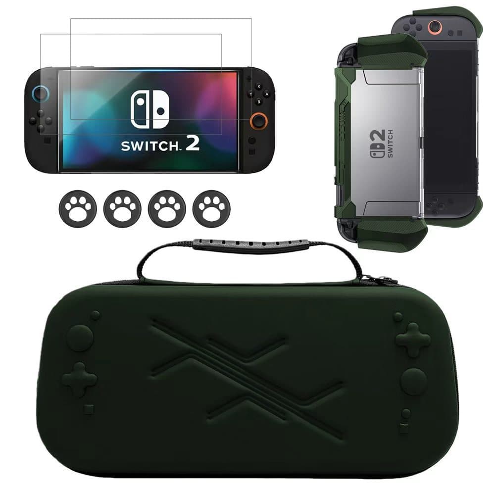 New Nintendo Switch 2 Carrying Case, Hard Shell Case for NS2 Console Accessories Protective Cover