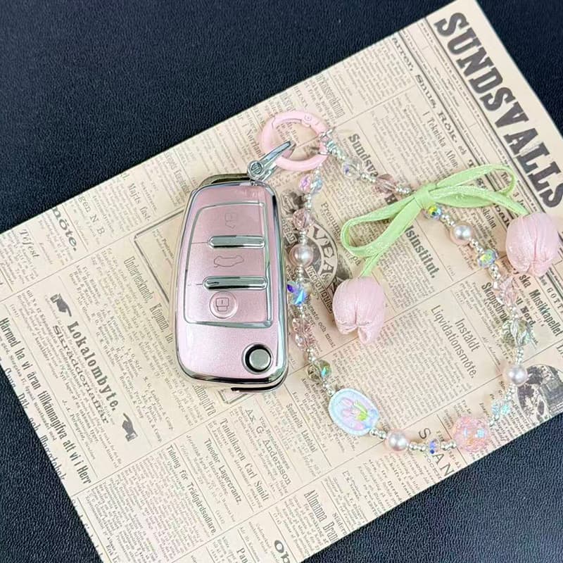 Key case for Audi A6L, A4L, Q5L, A7, A8, Q7, Q8, A5, Q3, A3 2L with buckle