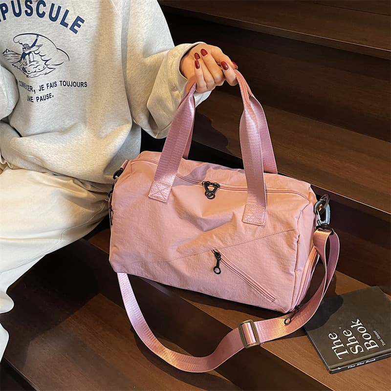 Wet and Dry Separation Sports Gym Bag Large Capacity Swimming Storage Bag Beach Bag Women Lightweight Handheld Short Trip Travel Bag