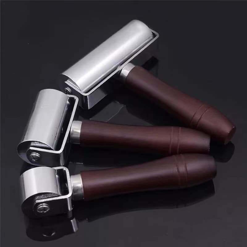 Lizhongchuang Leather Roller Wheel Push Roller DIY Leather Craft Tool Solid Leather Edge Roller